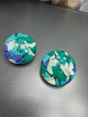 High Fashion Italian Resin Clip earrings #351se